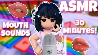 Roblox ASMR ∼ 30 Minutes of LAYERED mouth sounds, tapping + tongue clicking! 💗 (NO TALKING)
