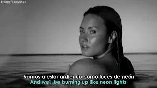 Demi Lovato - Neon Lights (with The Maine) (Rock Version) // Lyrics + Español // Video Official