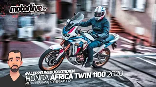 HONDA AFRICA TWIN 1100 DCT 2020 : BOULOT, RANDOS ET TUTO ELECTRO I TEST MOTORLIVE