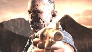 Mortal Kombat XL - Bald Unmasked LeatherFace Performs All X Ray Moves / X Rays