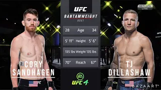 TJ DILLASHAW VS CORY SANDHAGEN FULL FIGHT UFC FIGHT NIGHT