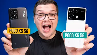 mudou muito? POCO X5 vs POCO X6! Qual é MELHOR! Comparativo