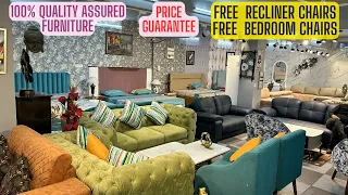 Quality Assured Sleepwell Sofa Plywood Bed Home Decor Items & Sheesham Wood Furniture | Free Chairs