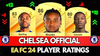 EA FC 24 | OFFICIAL CHELSEA PLAYER RATINGS (FIFA 24)! 💀😲 ft. Nkunku, Sterling, Caicedo…