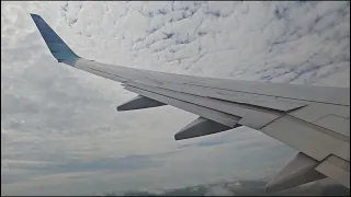 Garuda Indonesia Boeing 737-800 PK-GFS GA503 Takeoff from Pontianak