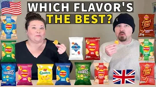 Americans Taste Test Walkers Crisps for the First Time!