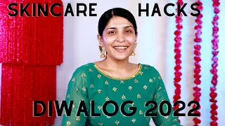 Skincare Hacks For Glowing Skin This Diwali | #Diwalog 2022 Day 7  | Shreya Jain