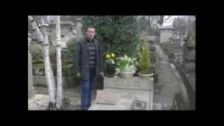 Tombe de Simone Signoret et Yves Montand au cimetière du Père Lachaise