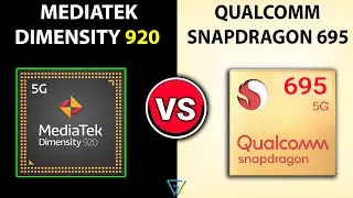 🔥 Dimensity 920 Vs Snapdragon 695 | 🤔Which Better? | Mediatek Dimensity 920 Vs Snapdragon 695