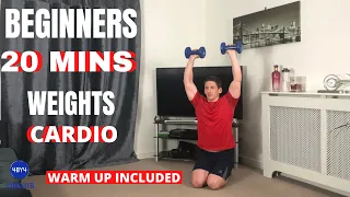 20 Minutes Dumbbells And Cardio Tabata Style Workout 2020 | For Beginners