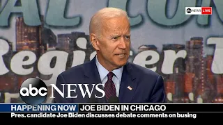 Biden clarifies position on busing after debate with Harris