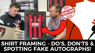GETTING YOUR FOOTBALL SHIRT SIGNED 🍒 & SPOTTING FAKE MATCH WORN SHIRTS | THE SHIRT FRAMING SERVICE!