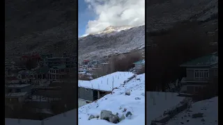 Fresh snow at nako village#subscribe #nakodar #kinnaur #snowfall # snow#mustvisit #himachalpradesh