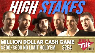 MILLION DOLLAR CASH GAME $300/$600 HIGH STAKES (Phil Ivey, Tony G, Seidel) S2E4