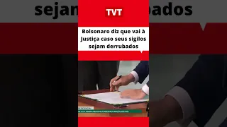 Em desespero, Bolsonaro diz que vai à Justiça contra Lula caso seus sigilos sejam derrubados #Shorts