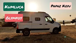 KORSAN KOYU, KUMLUCA, OLYMPOS   L1H2 #camper #karavan ile Kargılı dere, papaz koyu #vanlife travel