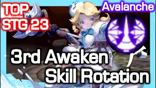 Top Avalanche [3rd Awaken] STG 23 Skill Rotation / DPS 9.5 Trillian / Dragon Nest China