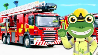 Gecko and the Fire Truck | Gecko's Real Vehicles | Trucks For Kids | Educational Videos For Toddlers