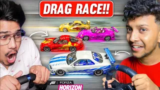 FINALLY @NotGamerFleet Vs @DattraxGaming DRAG RACE!😱 FORZA HORIZON 5