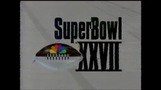 Super Bowl XXVII Star Spangled Banner/Halftime show/commercials & bumpers (January 31, 1993)