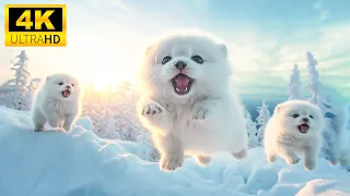 Winter Baby Animals : Cute Winter Young Animals With Relaxing Music (Colorfully Dynamic)