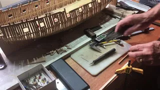 Making a scarf joint when building wooden model ships