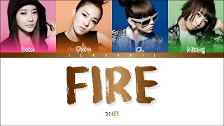 2NE1 - FIRE (Color Coded Lyrics Han|Rom|Eng)