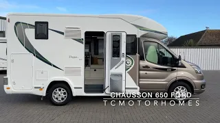 CHAUSSON 650 Low Profile Motorhome Ford Chassis