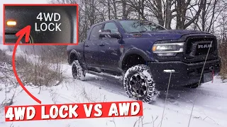 RAM 4WD Lock vs AWD **Heavy Duty Mechanic Explains** | What is the Difference?