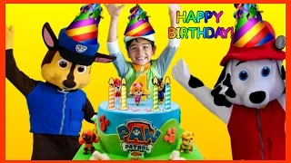 Paw Patrol Birthday Party Pretend Play with Maya Evan and Joey!!