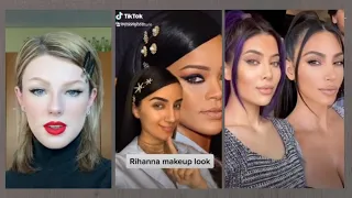 CELEBRITY TIKTOK MAKEUP TRANSFORMATIONS | recreating celebrities makeup looks compilation 2021