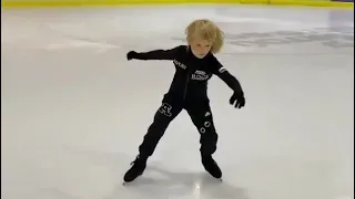 Sasha Plushenko: 2S, 2F, 2T, 2Lo, Aug. 2020.