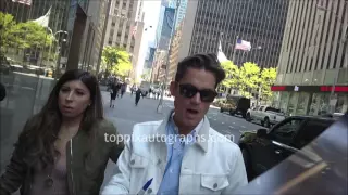 Matt Bomer - SIGNING AUTOGRAPHS while promoting in NYC