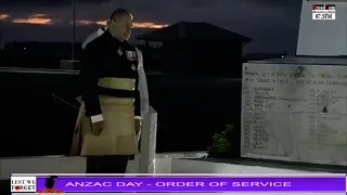 🇦🇺 🇳🇿 Anzac Day Dawn Service 🇹🇴 Kingdom of Tonga