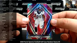 10/16/2020 2020 Panini Spectra Football Half Case Random Teams #3