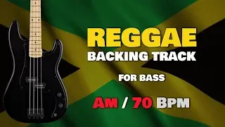 Reggae backing track for bass - Am 70bpm