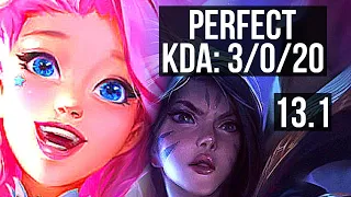 SERAPHINE & Zoe vs KAI'SA & Pyke (ADC) | 3/0/20, Rank 3 Seraphine | EUW Challenger | 13.1