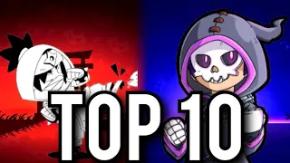 TOP 10 FANG SKINS FROM SUPERCELL MAKE