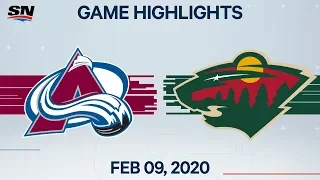 NHL Highlights | Avalanche vs Wild – Feb. 09, 2020