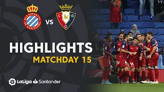 Highlights RCD Espanyol vs CA Osasuna (2-4)