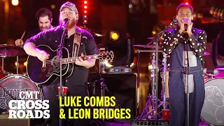 Luke Combs & Leon Bridges Perform "Hurricane" | CMT Crossroads