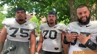 Oregon State OL Taliese Fuaga, Jake Levengood, and Joshua Gray Preview San Jose State & MORE