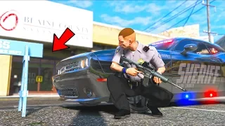 I respond to a bank heist as a cop!! (GTA 5 Mods - LSPDFR Gameplay)