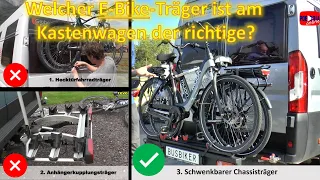 Welcher E-Bike-Träger ist am Kastenwagen der richtige? - Vergleichstest