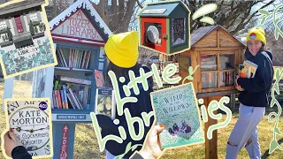 Going Exploring for Books: I went to 10 little library boxes 📚📦 a city book tour vlog