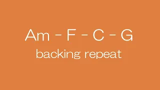 Am-F-C-G backing track repeat(slow) key=Am