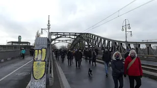 Demo Berlin 22 November 2020 Schweigemarsch Bornholmer Brücke