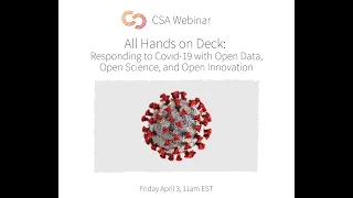 Webinar: Responding to Covid-19 with Open Data, Open Science, and Open Innovation