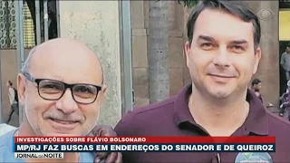 Endereços de Flávio Bolsonaro e Queiroz são alvos de buscas