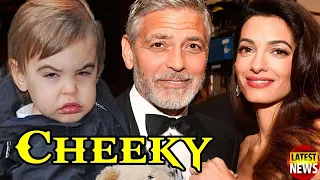 The Cheeky of George Clooney's 5-Year-Old Son, Alexander Interrupts Interview